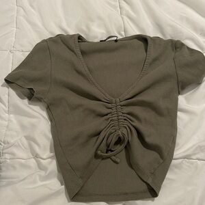 Zara - Army green crop top